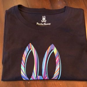 🆕Psycho Bunny tie dye screened bunny front classic short sleeve t-shirt